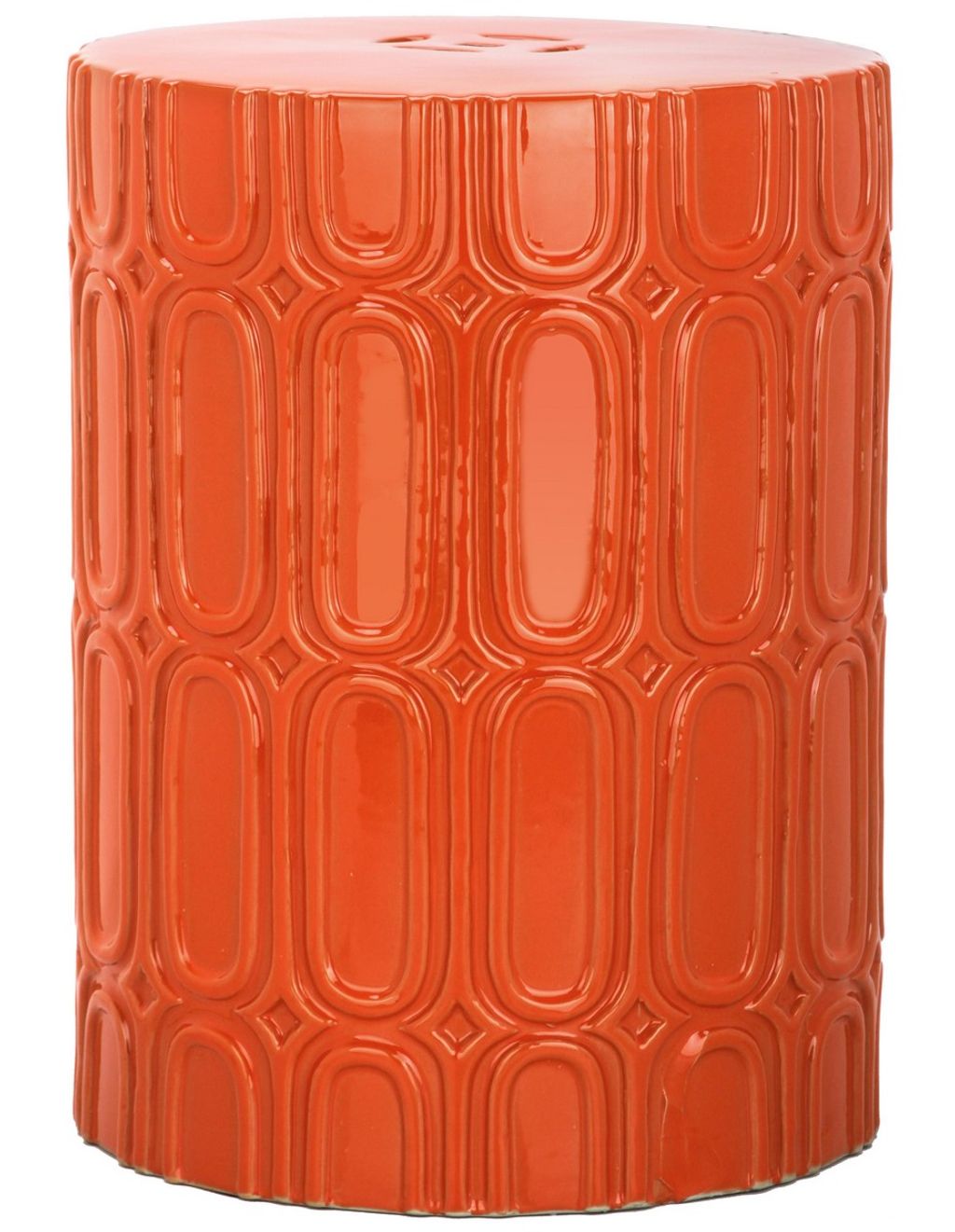 Preview image for Orange Ceramic Garden Stool