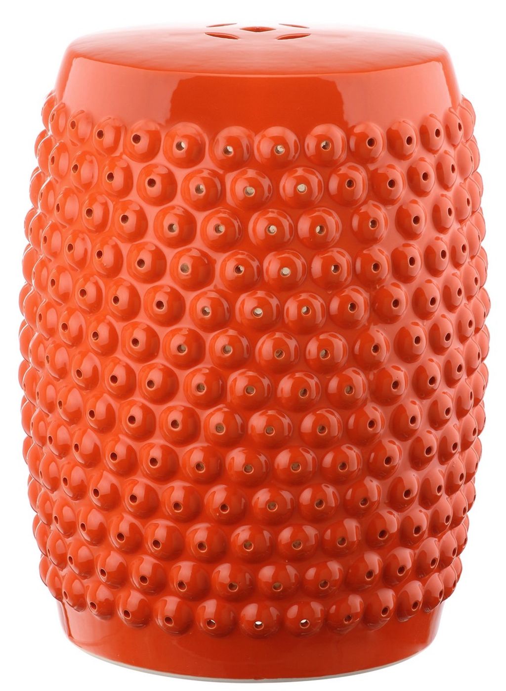 Preview image for Stella Nail Head Stool, 14" X 17.75", Orange