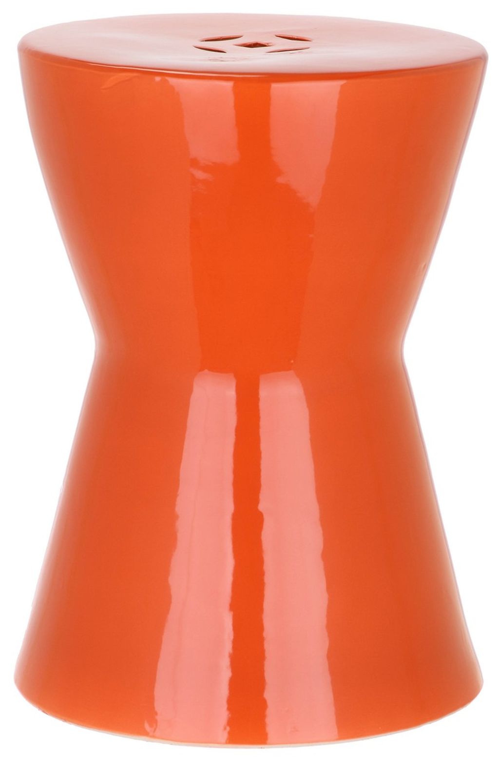 Liana Garden Stool, 12" X 17", Orange