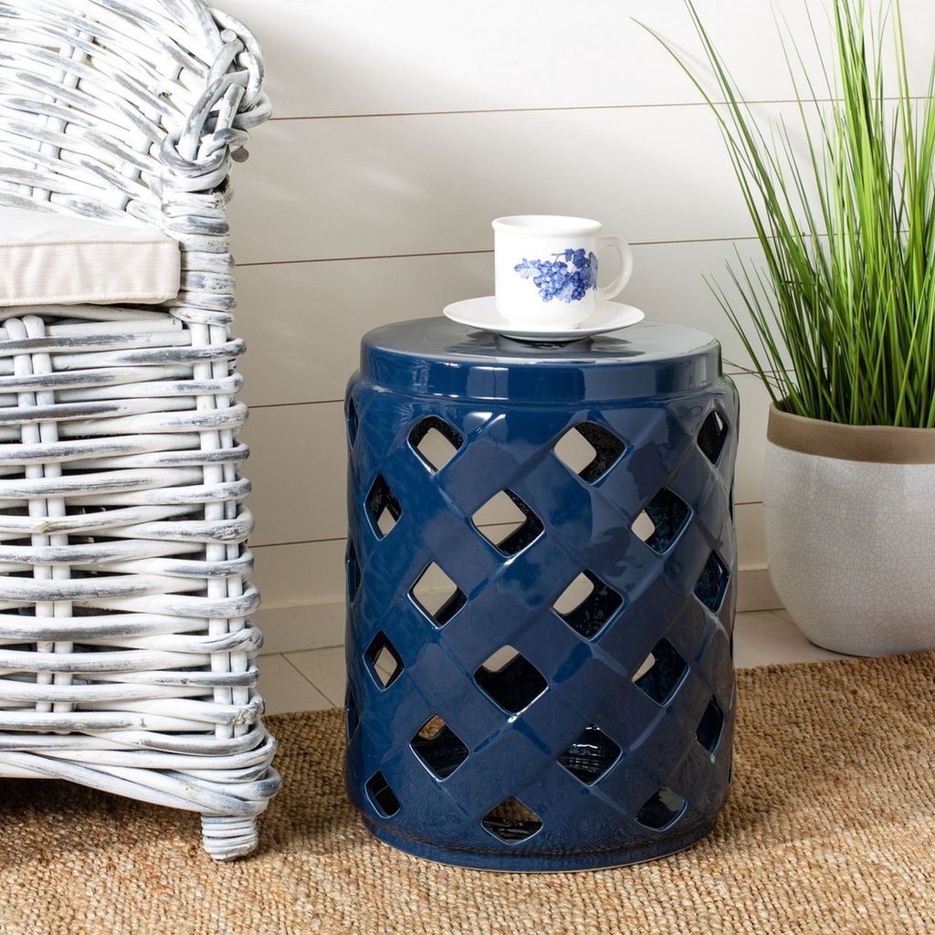 Garden Stool, 13" X 17", Navy