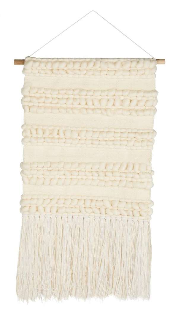 Sedona Woven Wall Art 101 Ivory, 24" X 