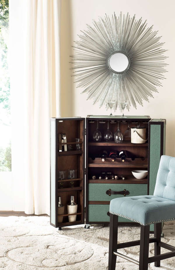 Sun Burst Mirror, 40.75" X 0.75", Silver