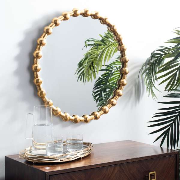 Mirror, 25" X 1.75", Gold Foil