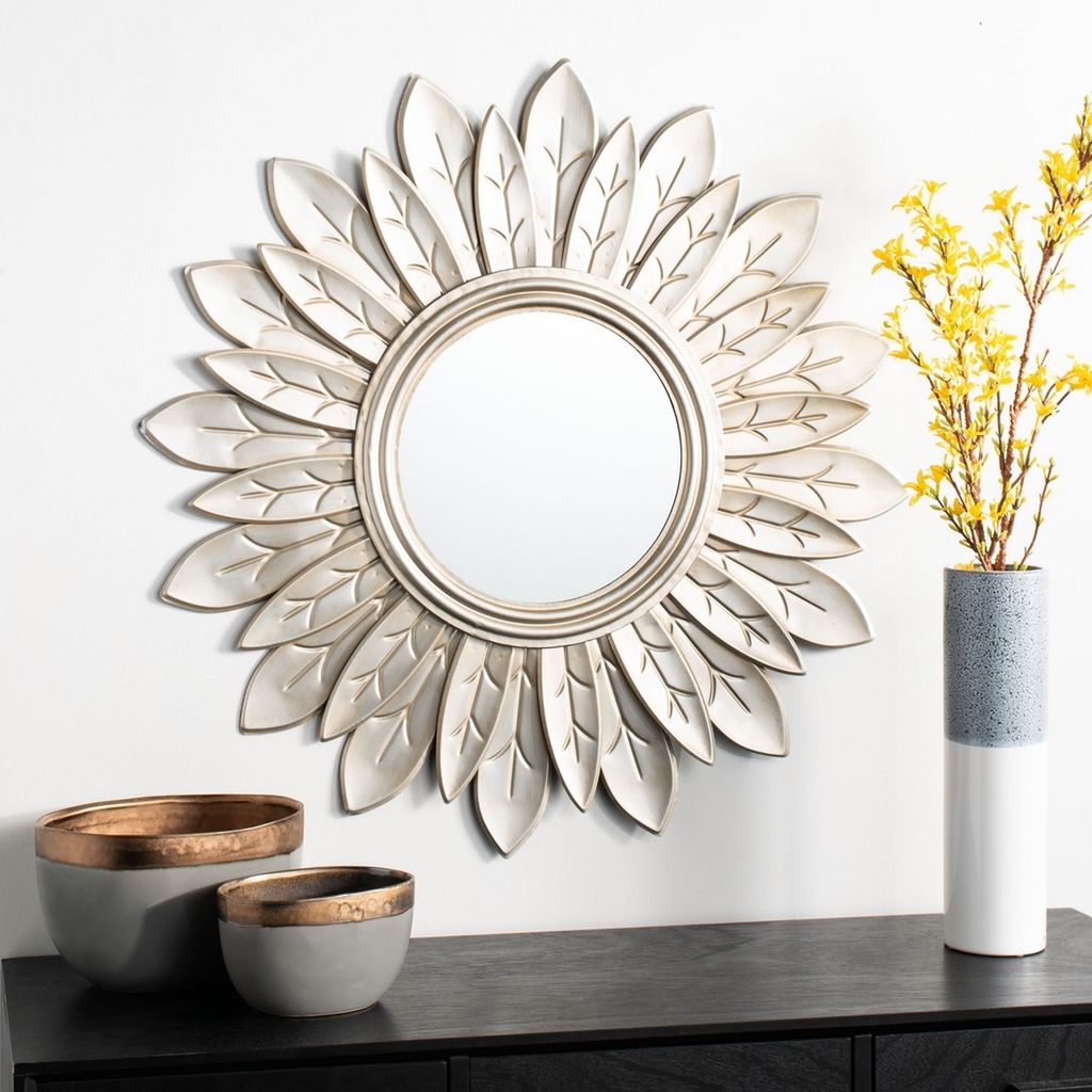 Alba Sunburst Mirror, 30.25" X 30.25", Champagne