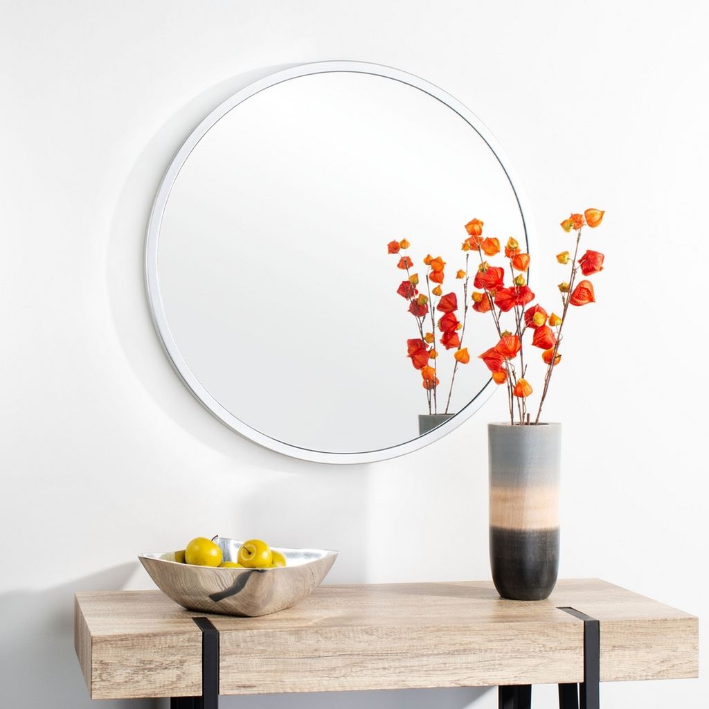 Eason Mirror, 30" X 30", Silver