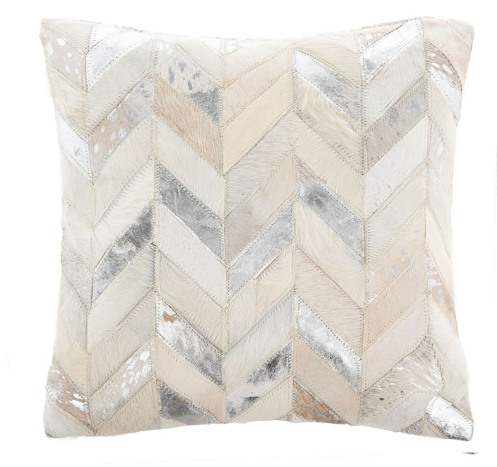 Preview image for Brea Metallic Cowhide Pillow, 20" X 20"