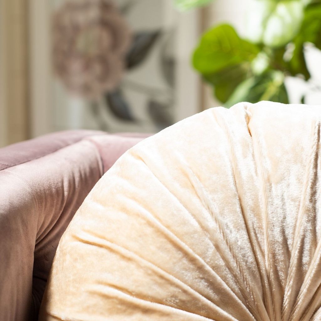 Caramia Pillow, 15" X 15", Cream