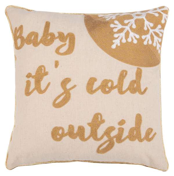 Cold Outside Pillow, 18" X 18"
