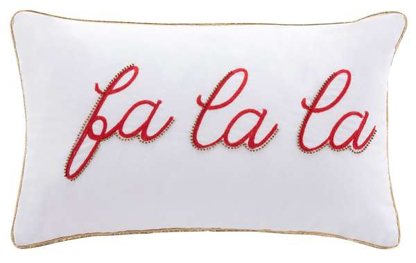 Fa La La Pillow, 20" X 12"