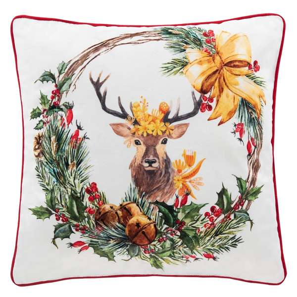 Cranberry Pillow, 18" X 18"