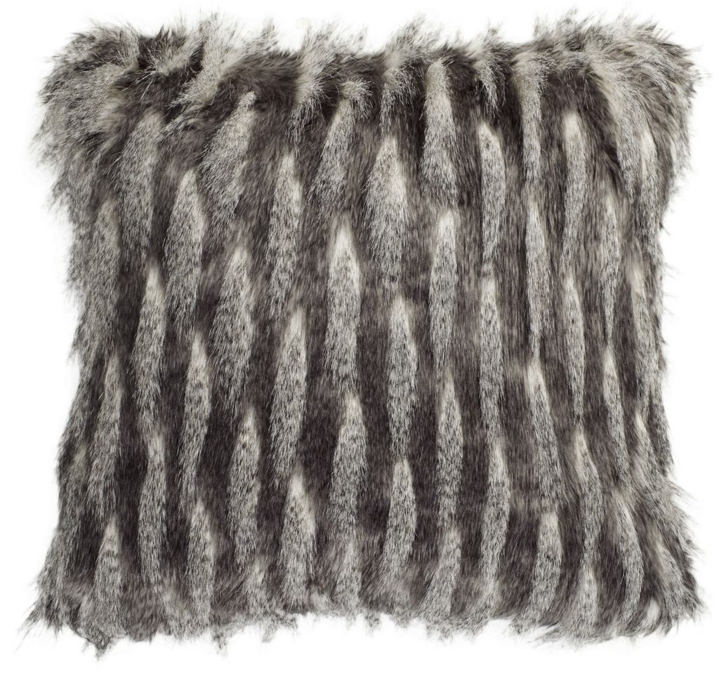 Preview image for Faux Pheasant, 20" X 20", Black/Grey