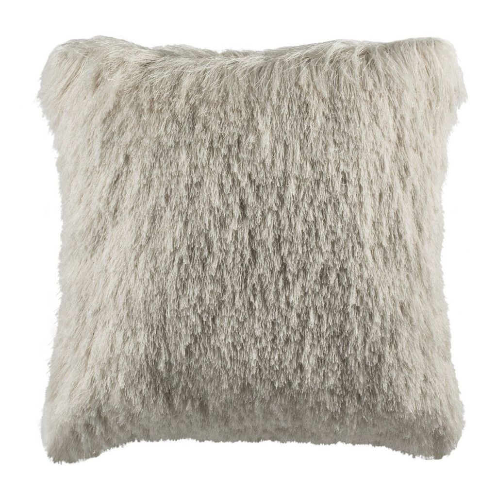 Preview image for Shag Pillow, 20" X 12", Ivory