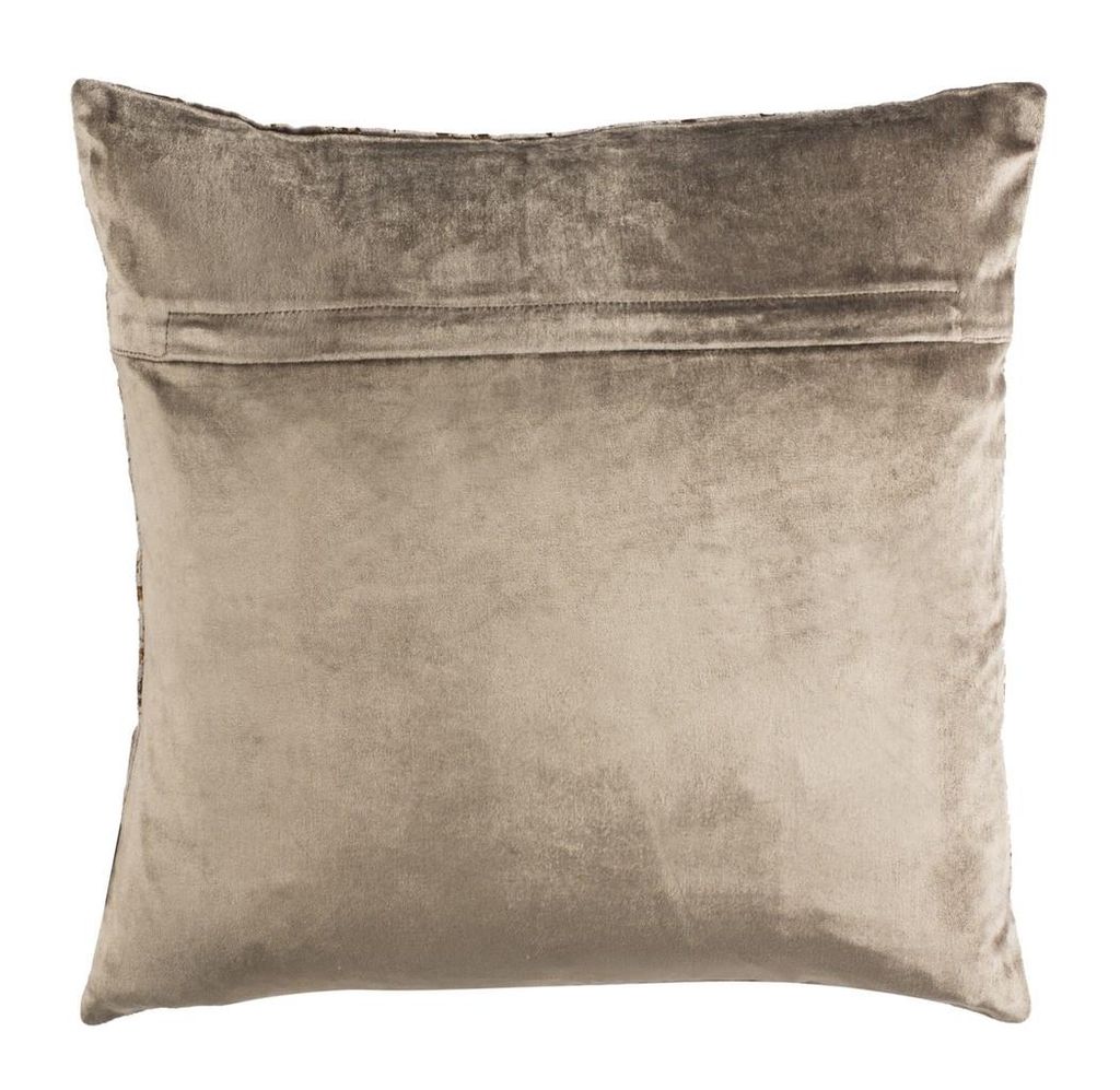 Edmee Metallic Pillow, 20" X 20", Potato Brown/Copper