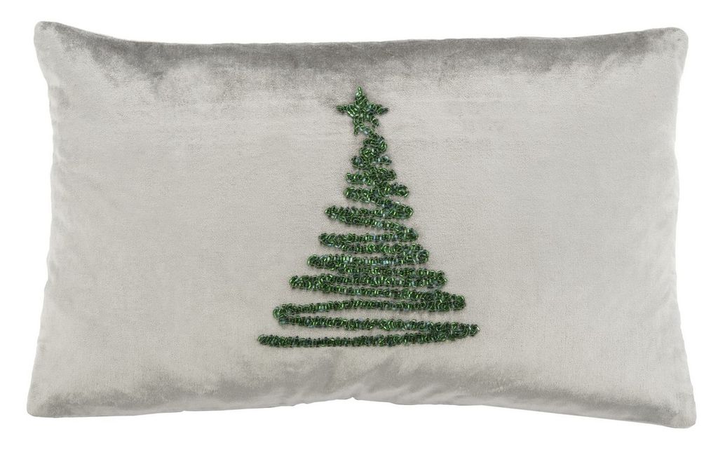 Preview image for Enchanted Evergreen Pillow, 20" X 12", Grey/Green