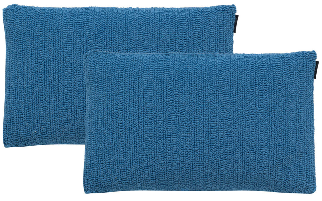 Preview image for Soleil Solid Pillow, 20" X 12", Lt Marine Blue, Set Of 2