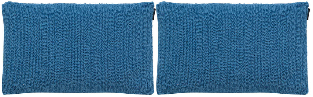Soleil Solid Pillow, 20" X 12", Lt Marine Blue, Set Of 2