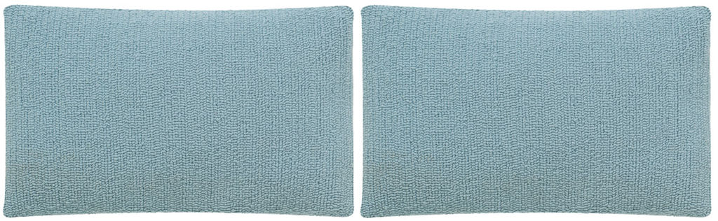Solid Pillow, 20" X 12", Marine Baby Blue, Set Of 2