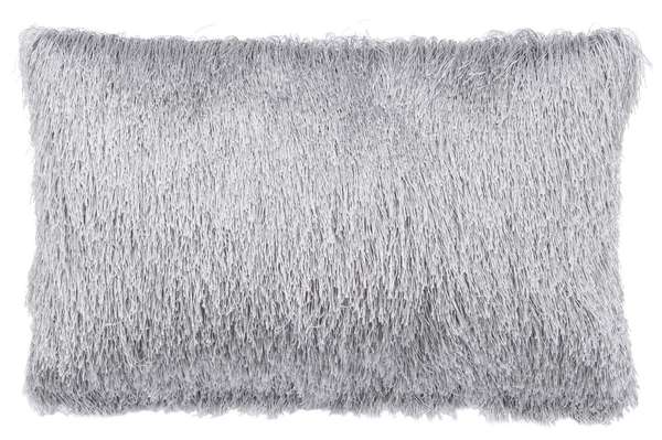 Indoor / Outdoor Shag, 20" X 12", Silver