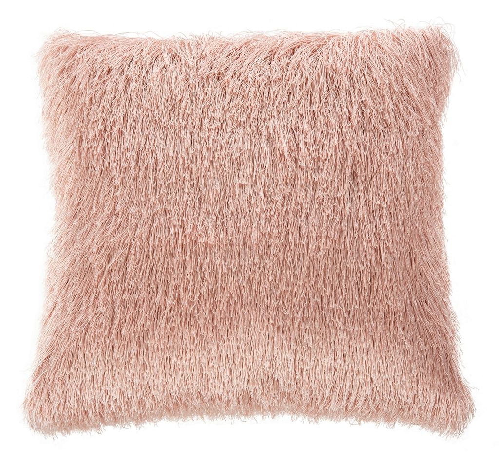 Indoor / Outdoor Shag, 20" X 20", Blush