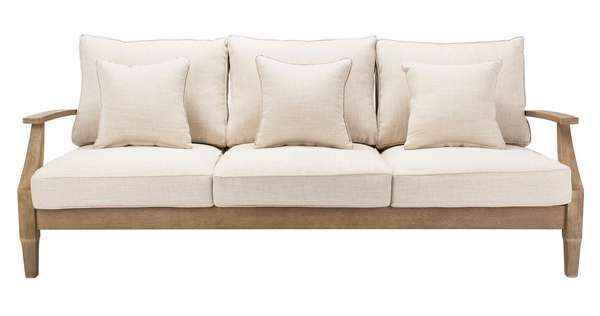 Martinique Wood Patio Sofa, 83" X 32.6"