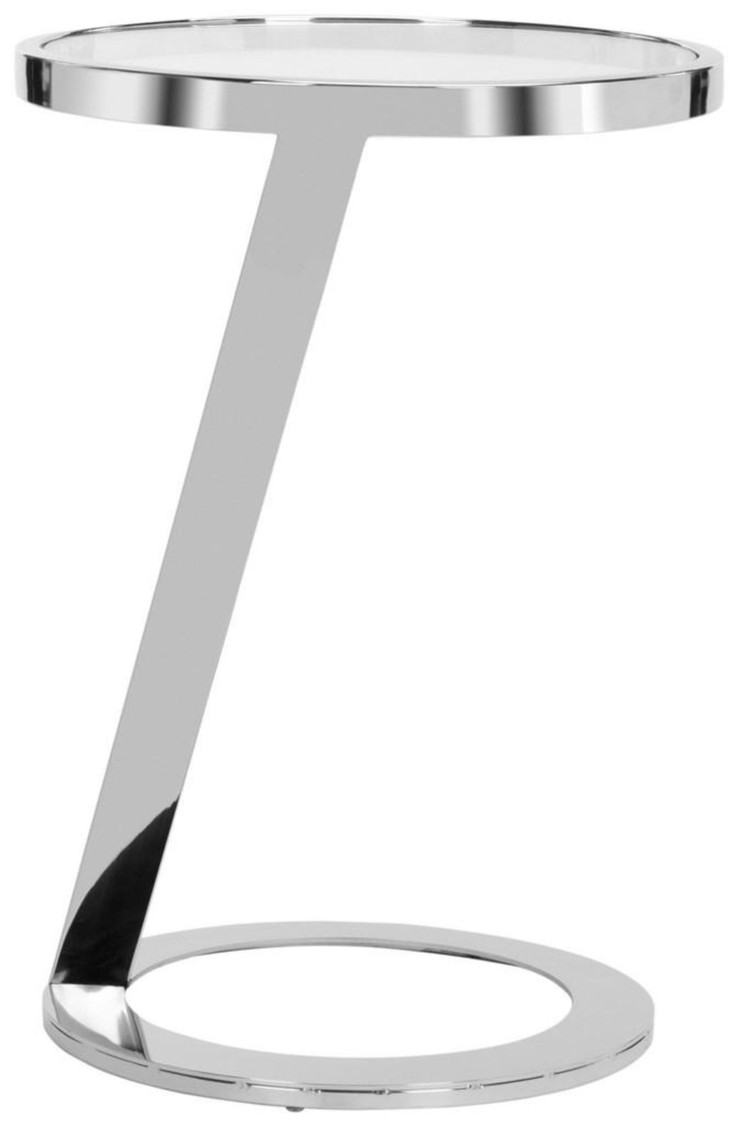Living Room  Glass Top End Table, 13.8" X 19.7"