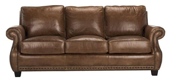 Brayton Leather Sofa, 88" X 38"