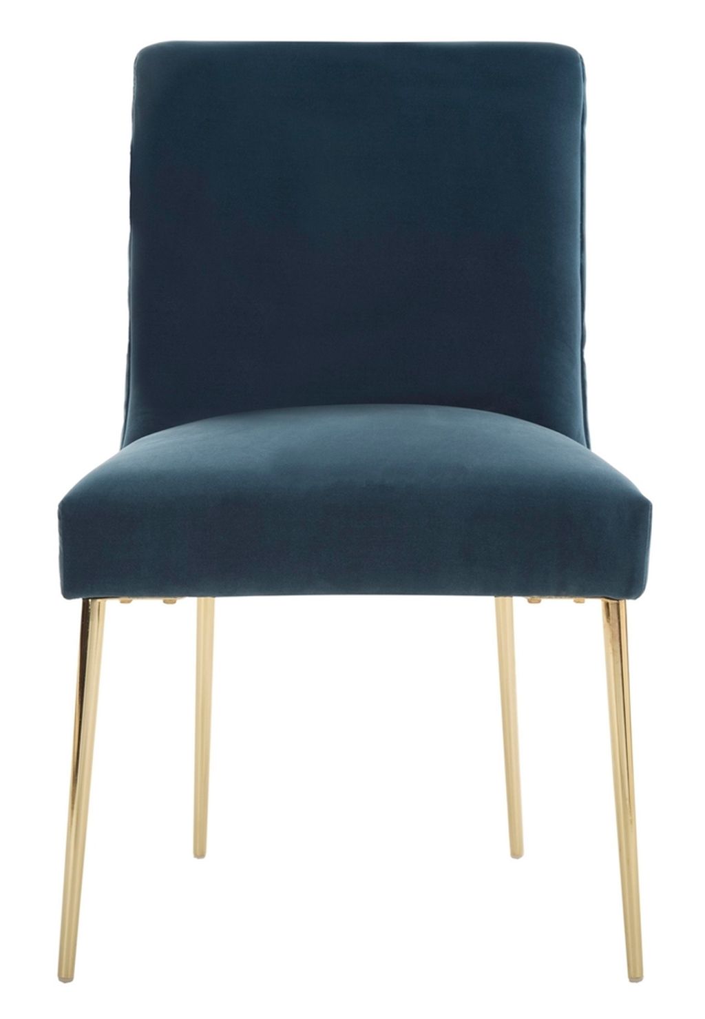 Nolita Velvet Dining Chair, 28" X 35.3", Aegean Blue