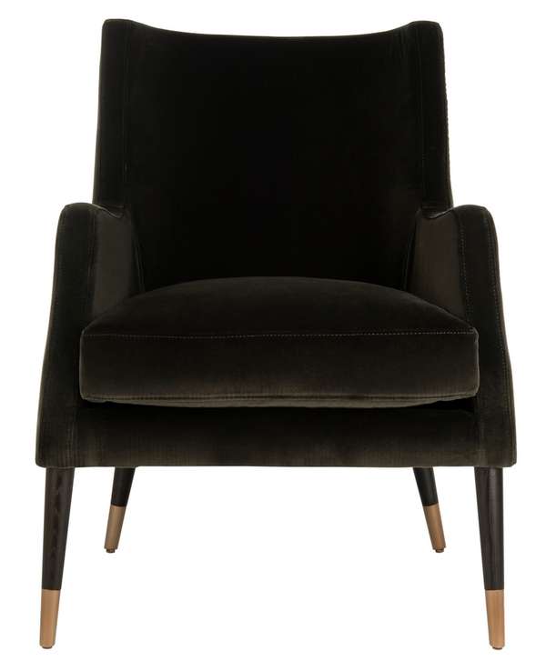 Sylvester Velvet Arm Chair, 28" X 35.4"