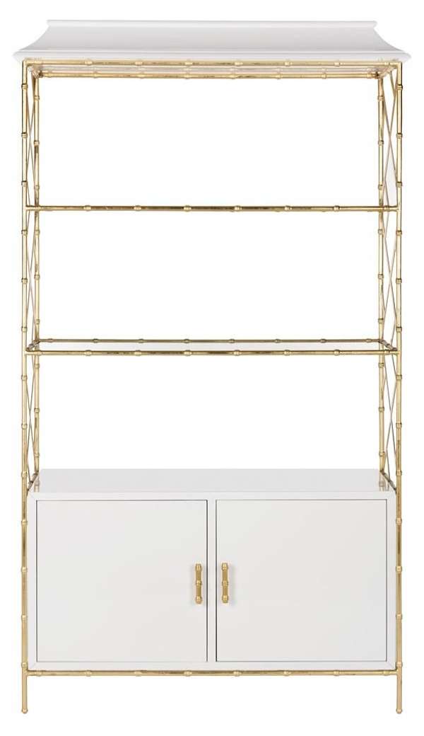 Adelia Lacquer Bookshelf, 47.64" X 85"