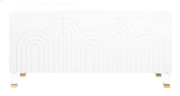 Saturn Wave Acrylic Sideboard, 64" X 30", White