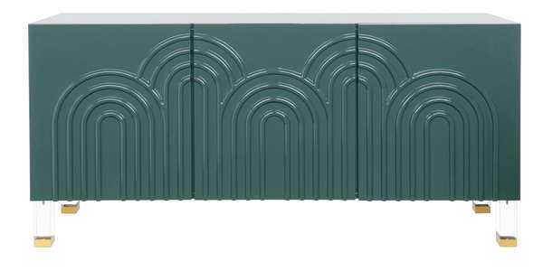 Saturn Wave Acrylic Sideboard, 64" X 30", Moss
