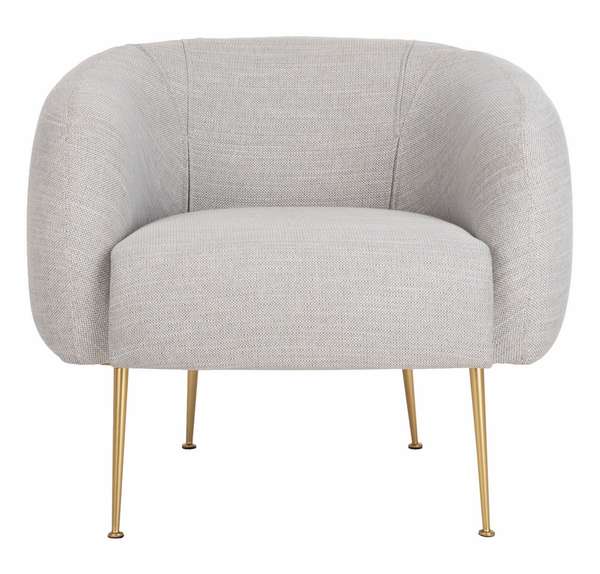 Annabelle Poly Blend Accent Chair, 33" X 28.7", Light Grey