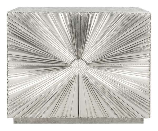 Silver 2-Door Chest