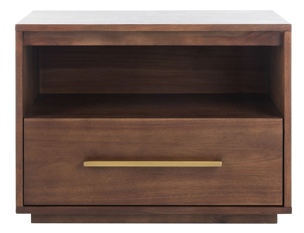 Preview image for Mallory 1 Drawer Nightstand, 24.8" X 17.7", Brown