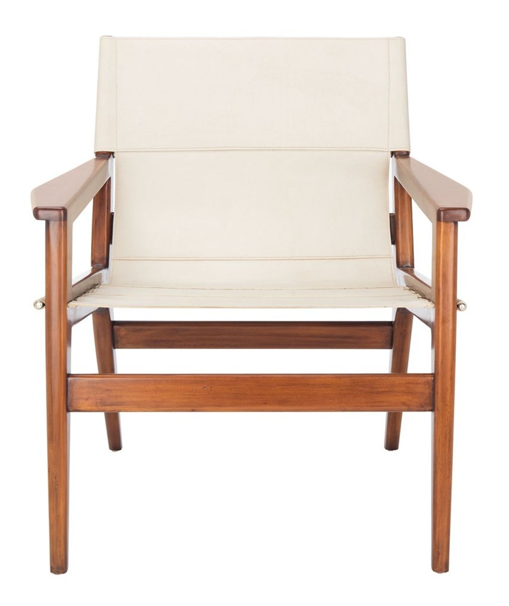 Preview image for Culkin Leather Sling Chair, 29.33" X 32.09", White