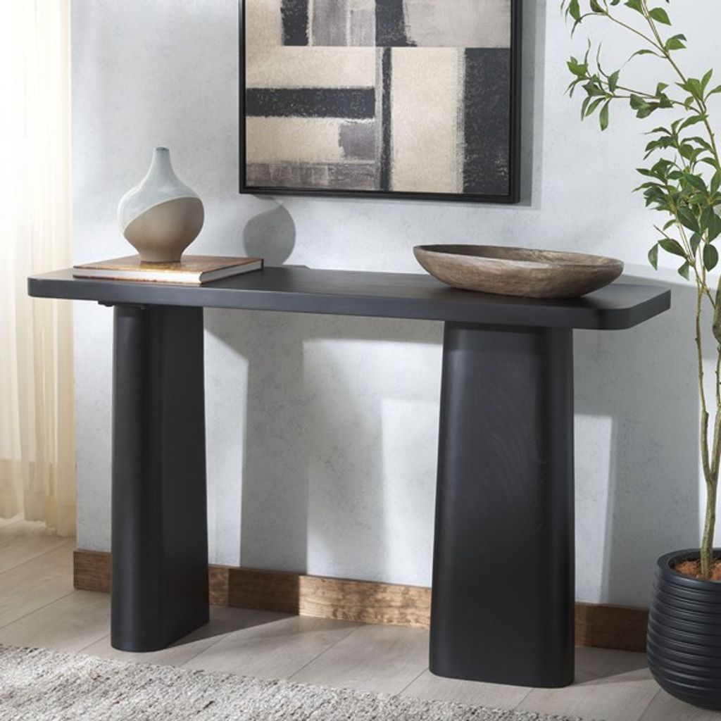 Black Wood Console Table