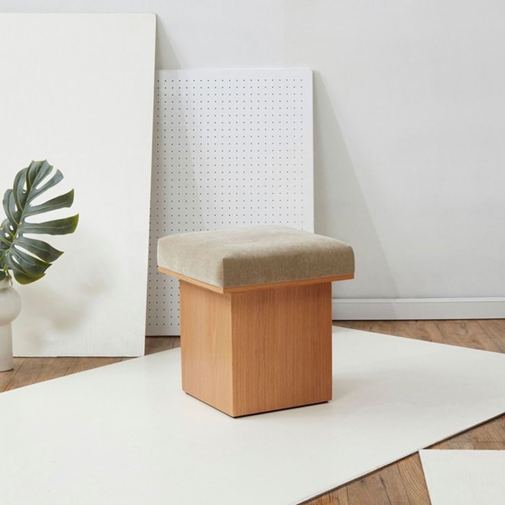 Velvet Angular Ottoman