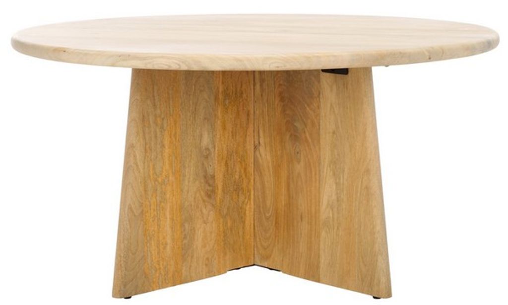 Madilynn Round Wood Coffee Table, Natural