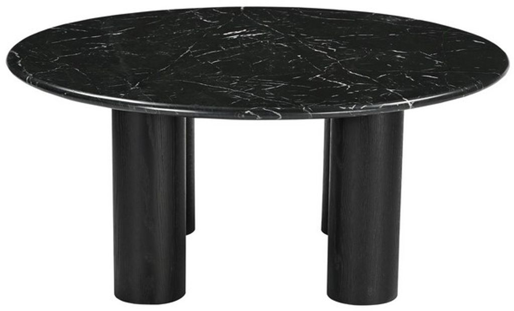Black Round Marble Coffee Table