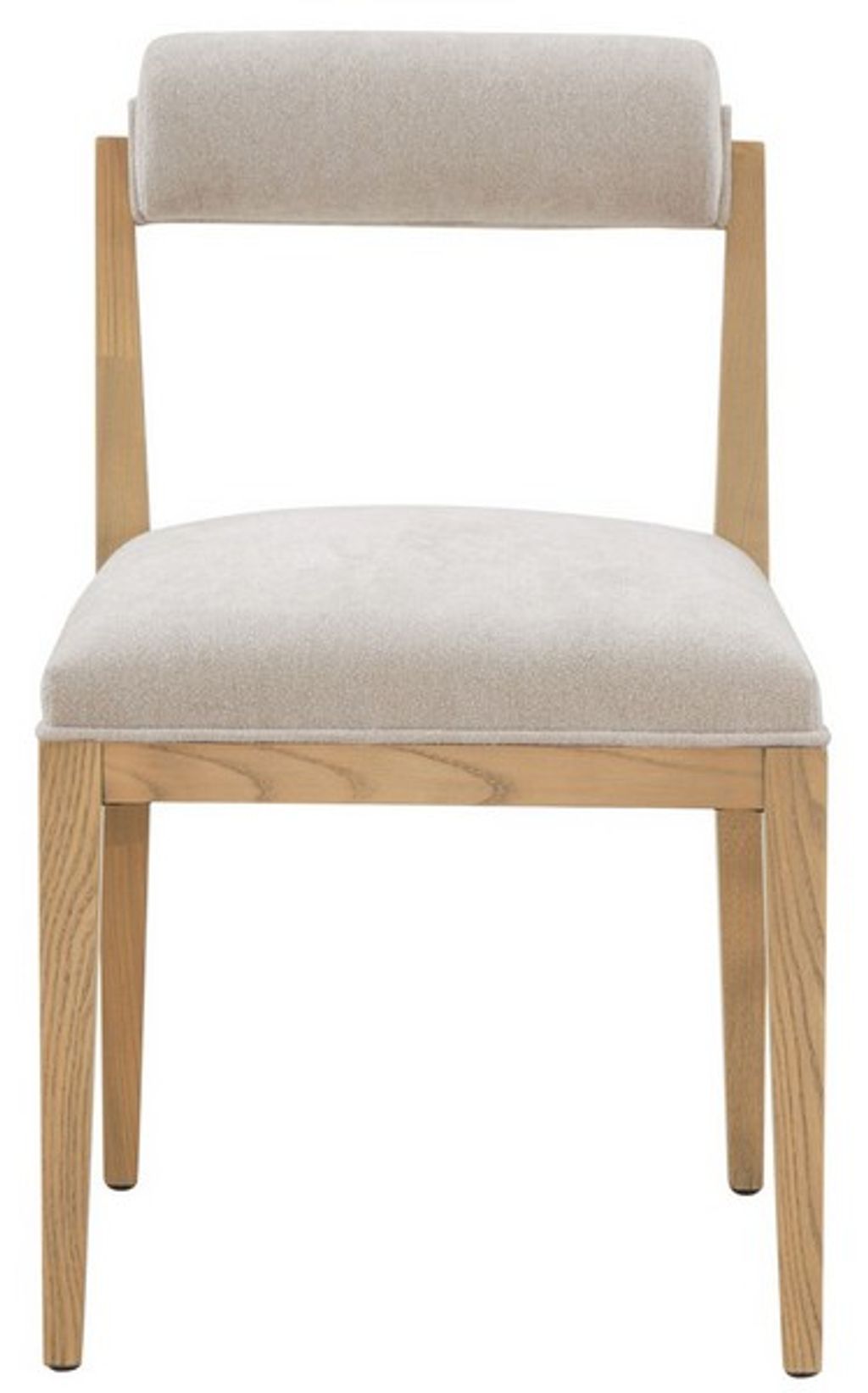 Rolled Back Neutral Dining Chair,