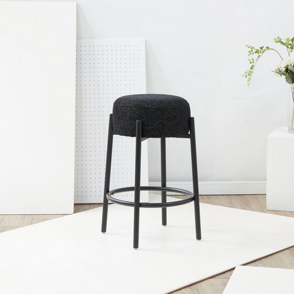 Black Boucle COUNTER Stool