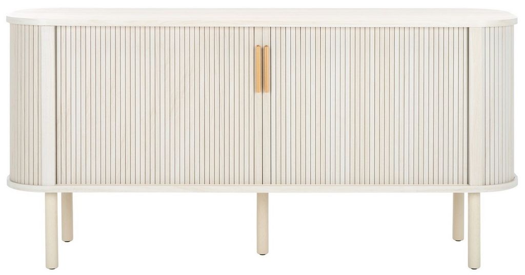 Tealla Sideboard, Bleached White/Gold