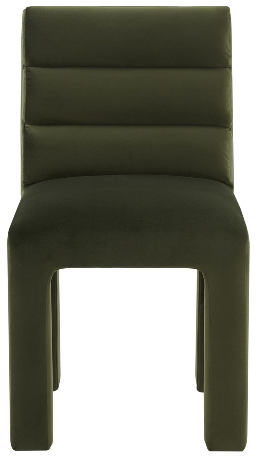 Pietro Channel Tufted Dining Chair, Forest Green