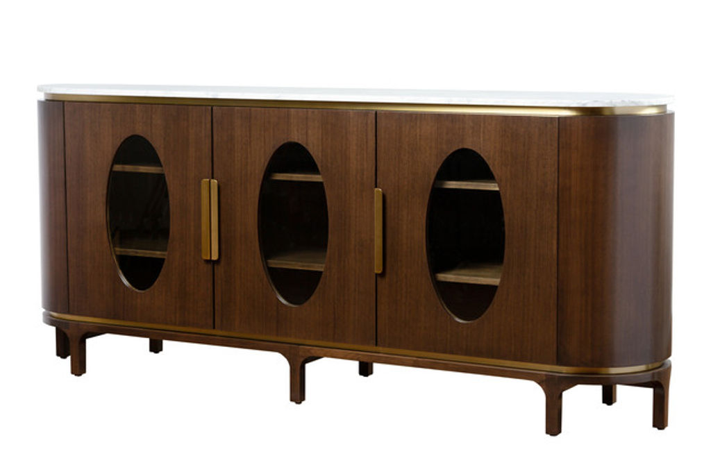 Belle Meade Lance Curved Buffet Sideboard