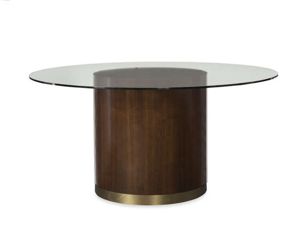 Sampson Dining Table W/ Glass Top