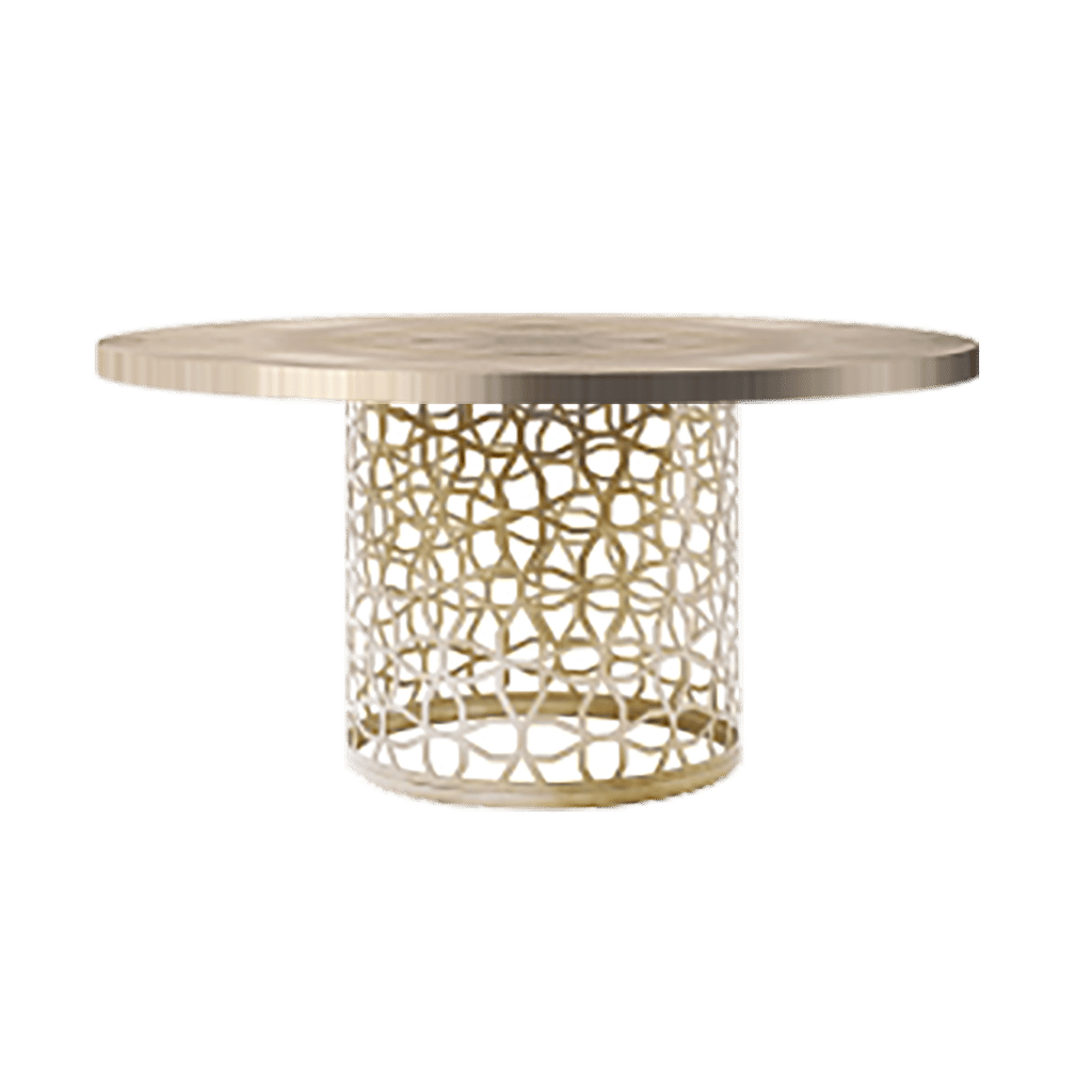 Arquette Brass Base W/ 60" Glass Top