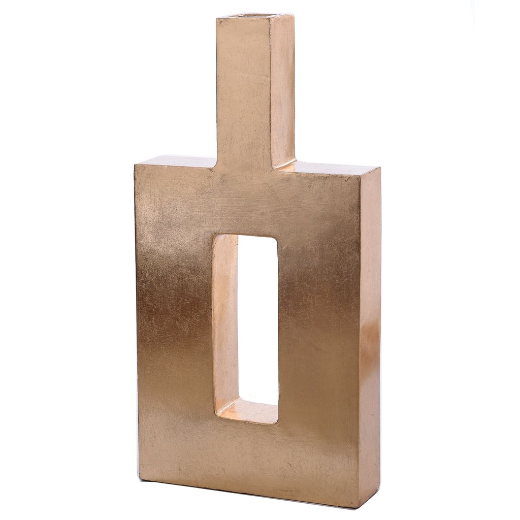 Preview image for Pont Vase- Tall | Gold Leaf Finish On Resin
