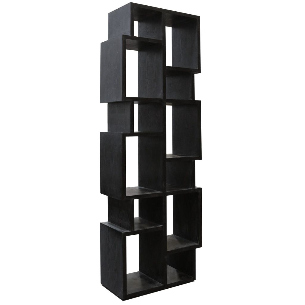 Preview image for Warrington Bookcase | Black Finish On Hardwood