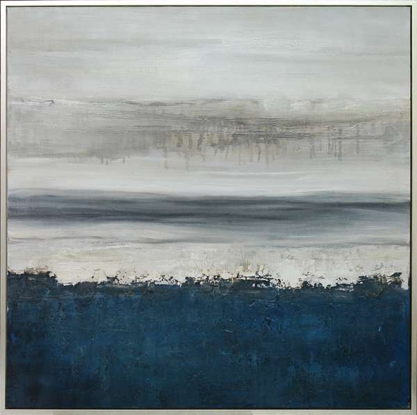 Desparado Framed Canvas Art Hand Painted Abstract