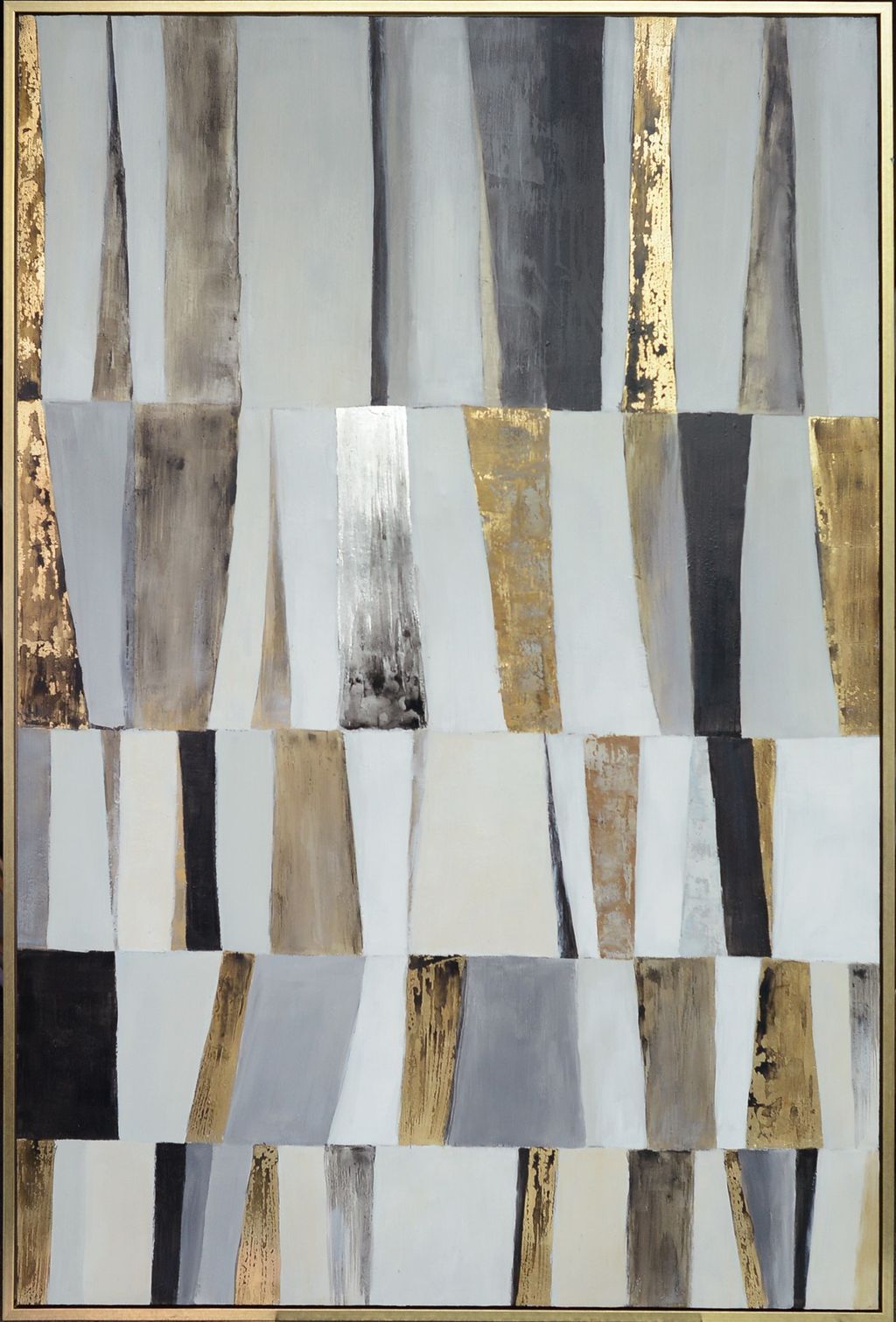 Preview image for Shutter Framed Canvas Art | Hand Painted Abstract | 1.5 Inch Frame